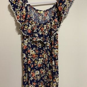 Floral off the shoulder dress
